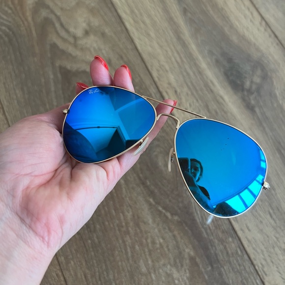 Ray-Ban Flash Aviators - Blue Large - Picture 2 of 5